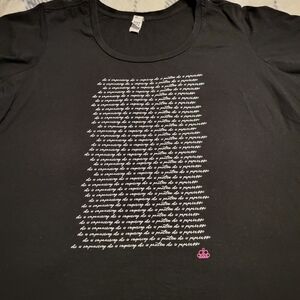 Paparazzi Accessories Black Graphic Tee with Pink Detail